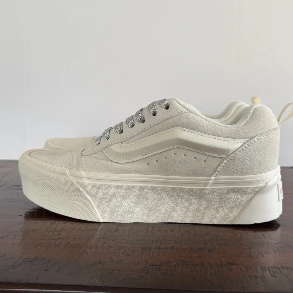 Vans Womens Platform Skate Shoes Knu Stack Stackform  Multicolor Laces Size 9 - Picture 5 of 14